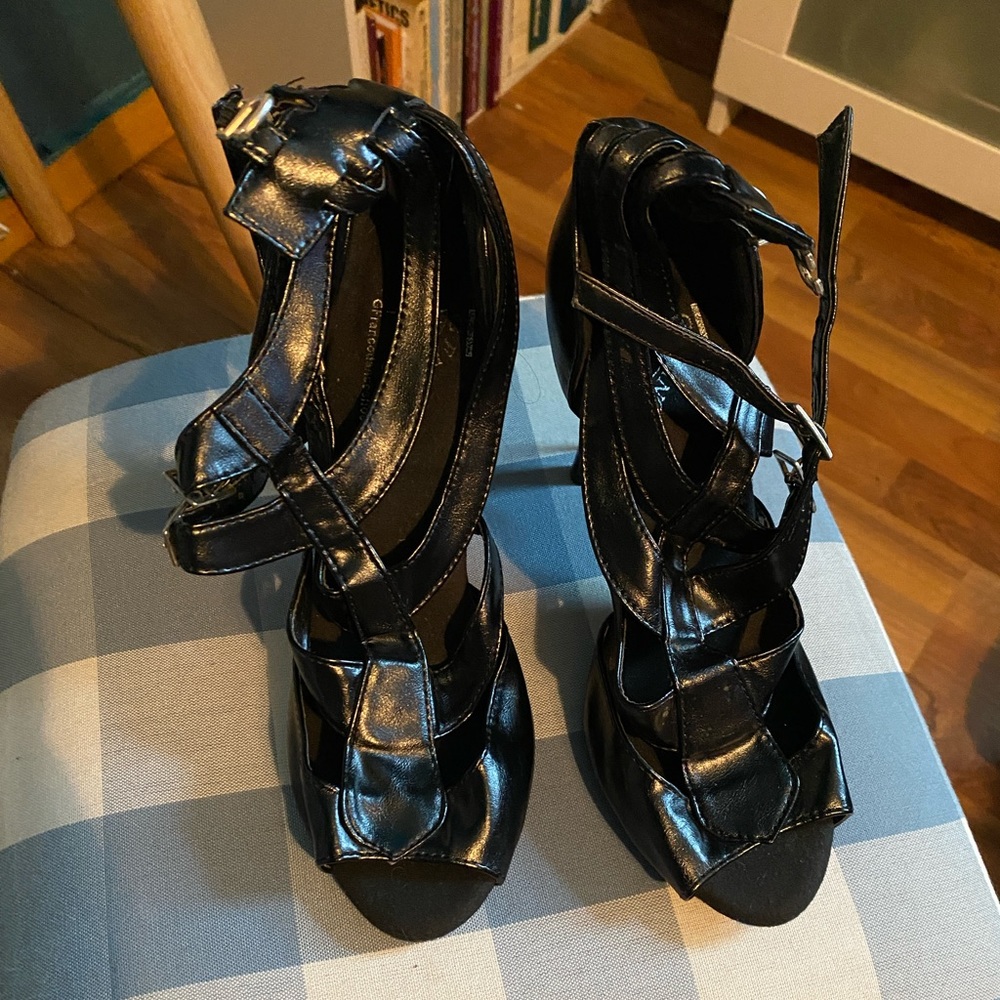 Black strappy g Franco dance shoes